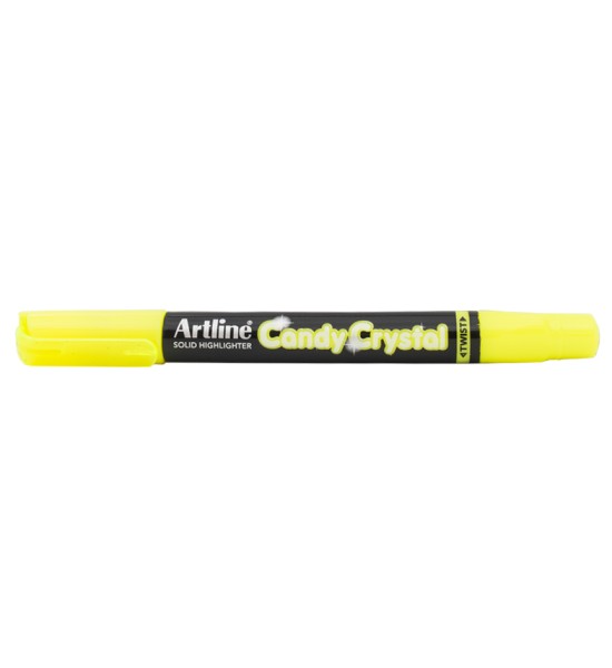 Resaltador Seco, Candy Crystal, Amarillo Fluo, 1 Und