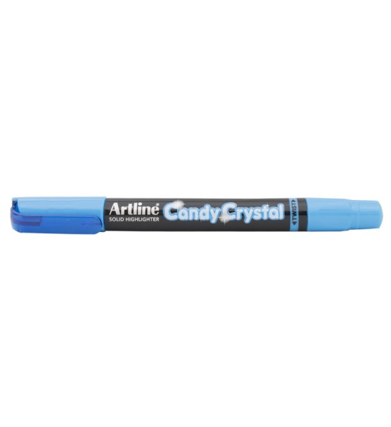 Resaltador Seco, Candy Crystal, Azul Fluo, 1 Und