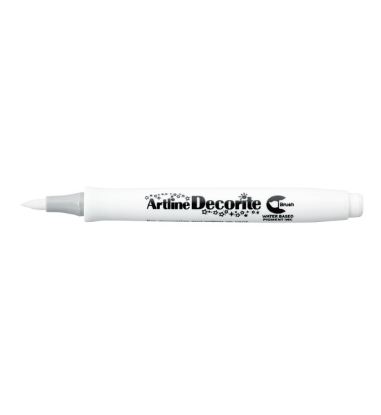 Marcadores, Decorite, Brush/Pincel, Blanco, 1 Und. 