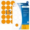 Labels, Redondo, 32 mm, Naranja, Pack x 360 Unds.