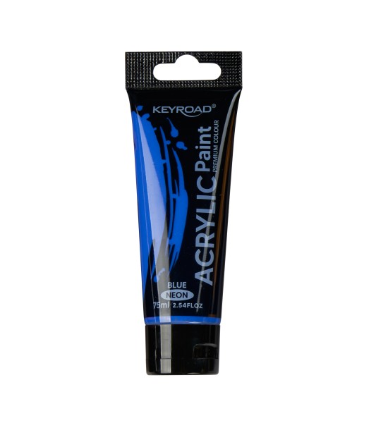 Pint. Acrílica, Acrylic Paint 75 mL, Azul Neon, 1 Und
