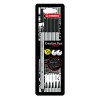 Creative tips, Tiralineas, Estuche x 5 Uds. en negro: 0,2, 0,4, 0,7, 1,0, brush