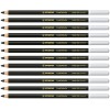 Lápices de Color Tiza Pastel, Carbothello, Cuerpo Circular, Mina 4.4 mm, Caja x 12 Und., Negro