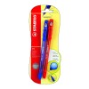 Bolígrafo, Bille Hi-Flux 508NF, Punta Aguja 0.38 mm, Pack x 2 Unds., Azul y Rojo