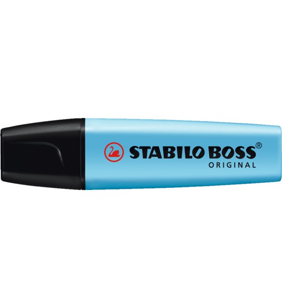 Resaltador, Boss, Punta Biselada 2.0-5.0 mm, Colores Fluo, Azul, Unidad