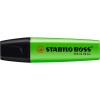 Resaltador, Boss, Punta Biselada 2.0-5.0 mm, Colores Fluo, Verde, Unidad