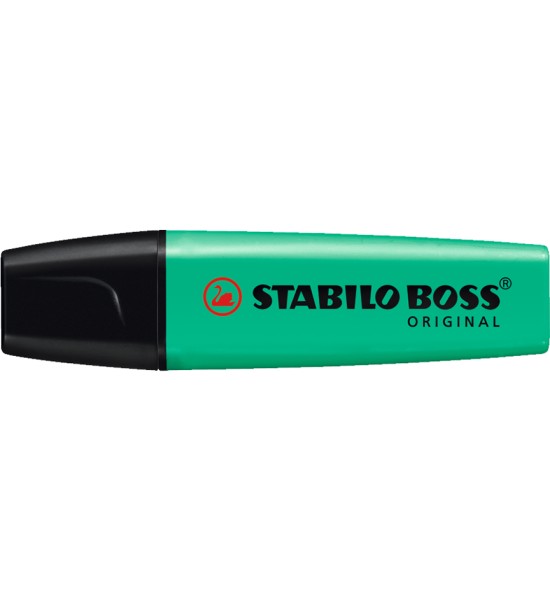 Resaltador, Boss, Punta Biselada 2.0-5.0 mm, Colores Fluo, Turquesa, Unidad