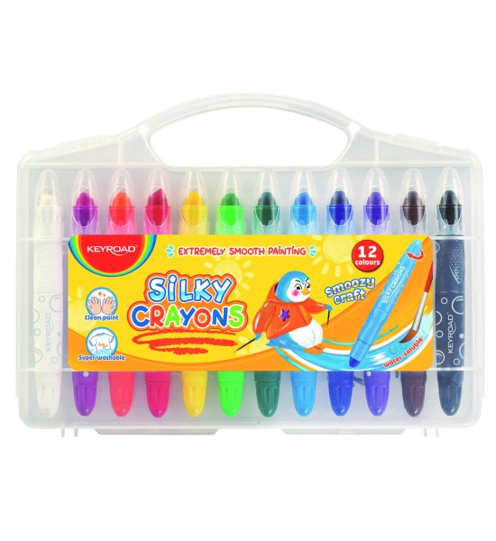 Crayones Soft, Silky Crayons, Estuche x 12 Colores