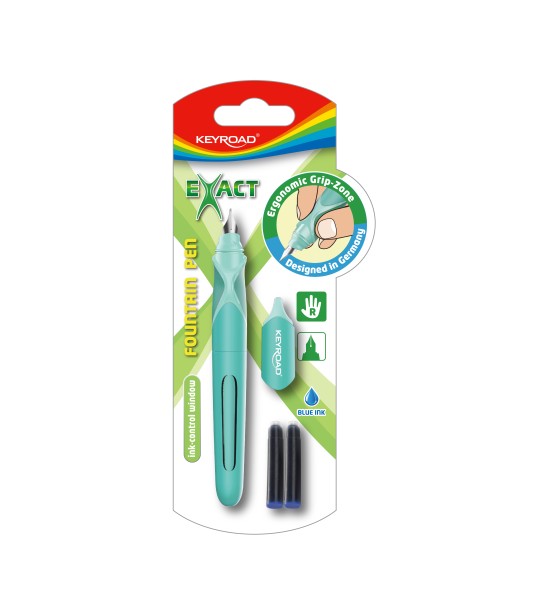 Pluma Fuente, Exact, Azul, Blister x 1 Und.