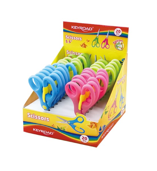 Tijera, Escolar, 5", Pta, Redonda, For Kids, Exh x 20 Und.