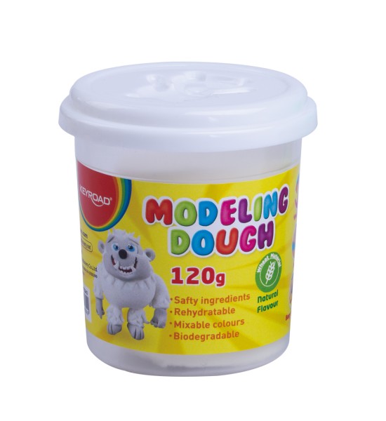 Masilla, Play Dough, Blanco, Pote x 120 g, 1 Und. (KR-971794BL)