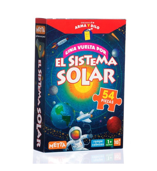 Rompecabezas, Sistema Solar, 54 piezas, (+10 años), 1 Und.