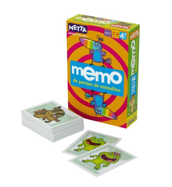 Juego Memo Animalitos, 54 piezas, (+4 años)