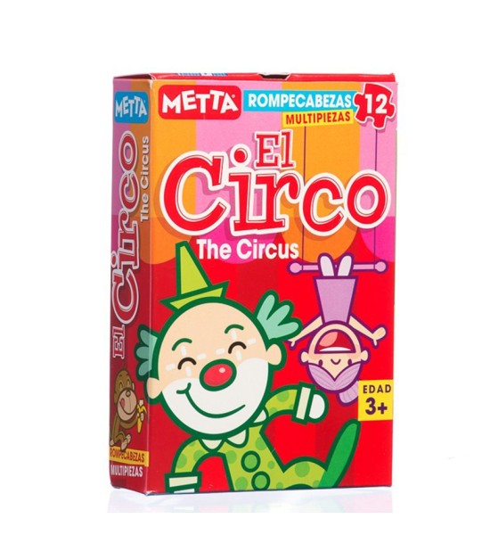 Rompecabezas, El Circo, 12 piezas, (+3 años), 1 Und.