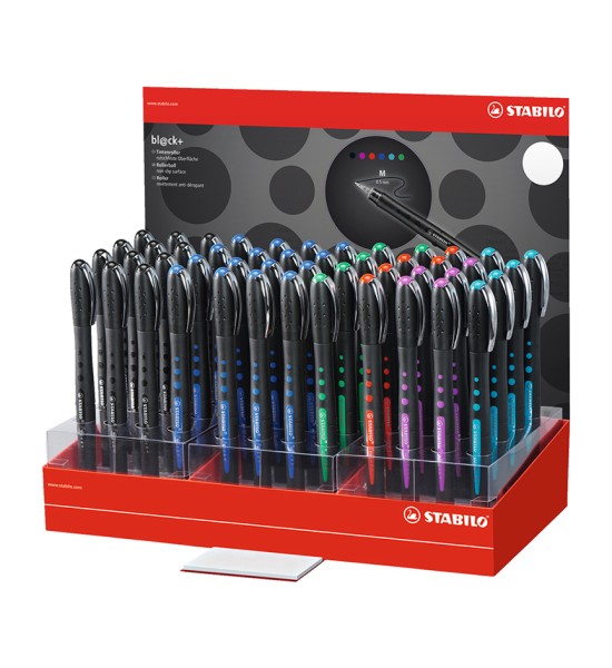 Rollerball, Bl@ck, Punta Media 0.5 mm, Exh x 48 Und, Colores Surtidos