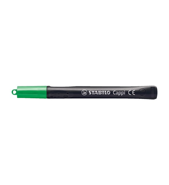 Marc. Permanente para CD, Cappi, Punta Redonda, M 1.0 mm, Verde, Unidad