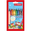 Marcador, Trio Scribbi, Punta 1.5 - 2.0 mm, Estuche x 8 Unds. Colores Surtidos