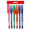 Bolígrafo, Bille Hi-Flux 508NF, Punta Aguja 0.38 mm, Pack x 6 Unds., 6 Colores Surtidos
