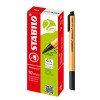 Rotulador, Green Point, Punta 0.8 mm, Negro, Caja x 10 Unds.