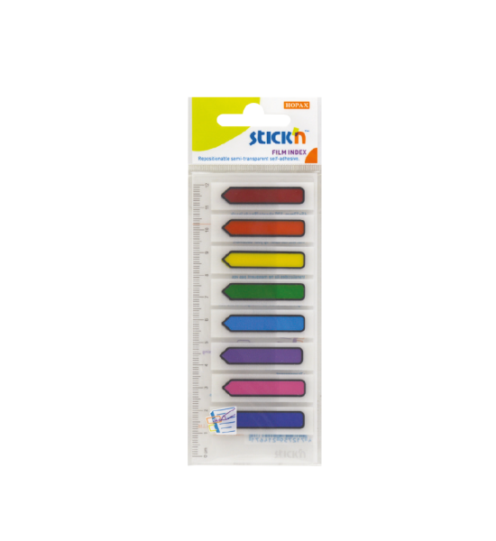Film Index,  45 mm x 12 mm , Blister x 8 Col. 15 Flechas x Color
