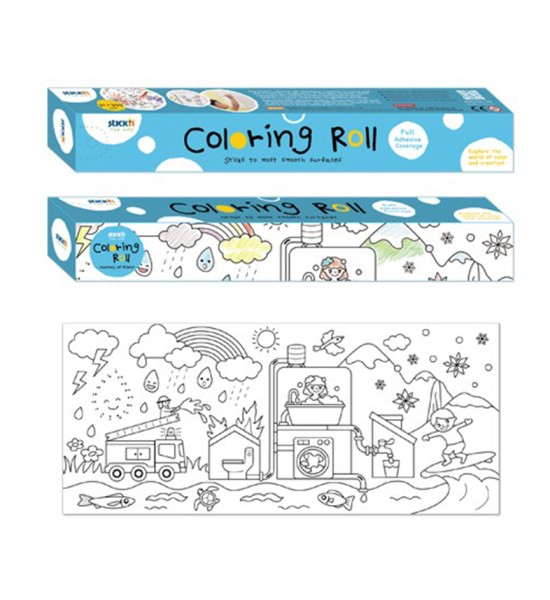 Coloring Roll, 31.5 cm x 355 cm, Diseño Viajes, 1 Und.
