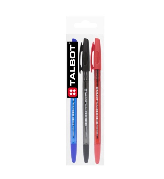 Bolígrafo, Ballpoint Pen, M, Pack x 3 Unds., A-N-R