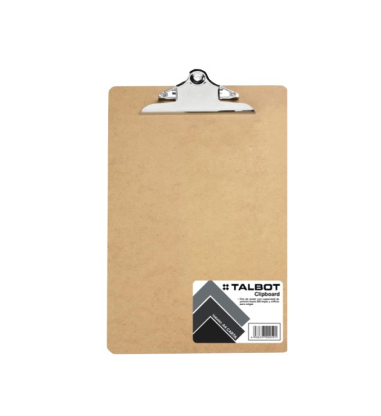 Tablero, MDF, Tam. Legal/Oficio, c/clip, 1 Und.  