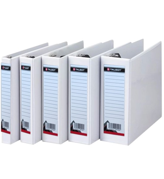 Archivador, 3 Argollas Tipo "D", 2.0", Tam A4, Blanco, 1 Und.