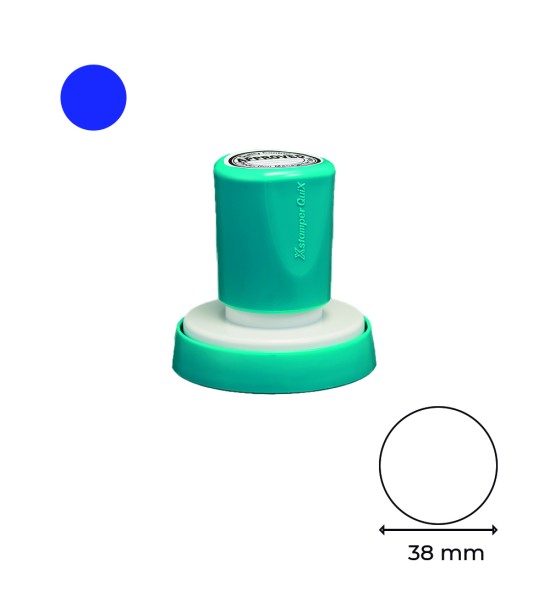 Estructura, para Sello, Azul, Circular 38mm, 1 Und. 