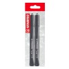 Marc. Permanente para CD, Cappi, Punta Redonda, M 1.0 mm, Pack x 2 Unds. Negro