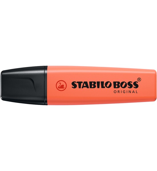 Resaltador, Boss, Punta Biselada 2.0-5.0 mm, Colores Pastel, Rojo Coral Suave, Unidad