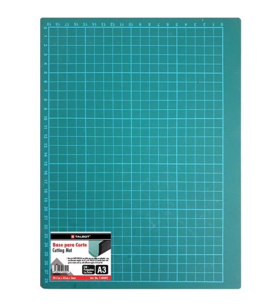 Base/Tabla para Corte, cm y pulg, Tam. A3, 1 Und