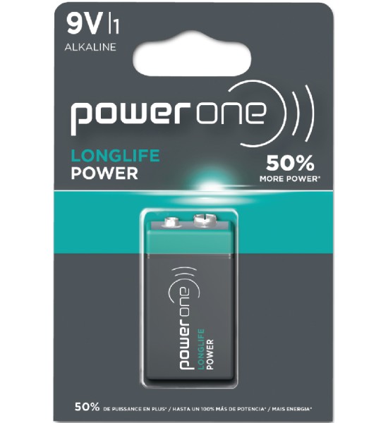 Batería Alkalina Power - 9V - Blister x 1