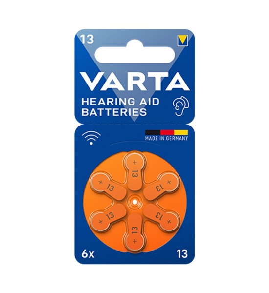 Pilas para Audifonos - 13 - Blister x 6 - VARTA