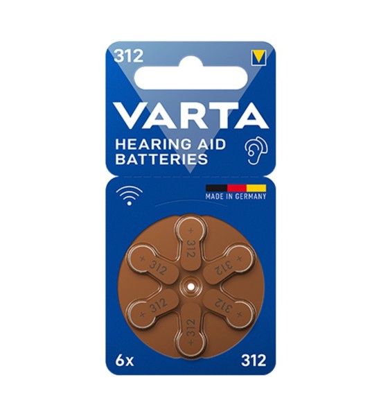 Pilas para Audifonos - 312 - Blister x 6 - VARTA