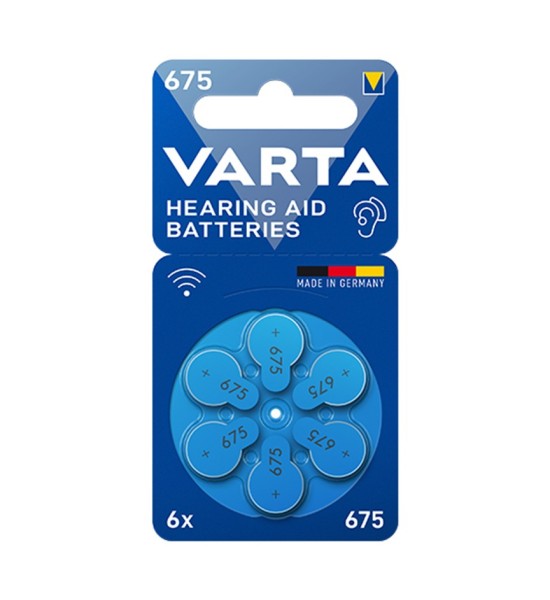 Pilas para Audifonos - 675 - Blister x 6 - VARTA